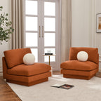 Montyne Bouclé Armless Chair