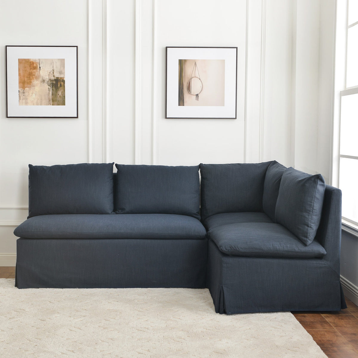 Nelly Slipcover Performance Dining Banquette