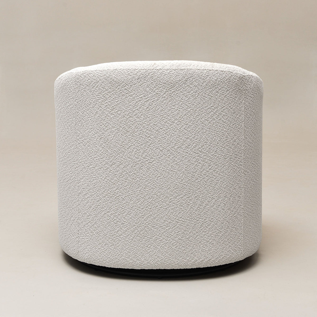 Susie Bouclé Swivel Barrel Chair