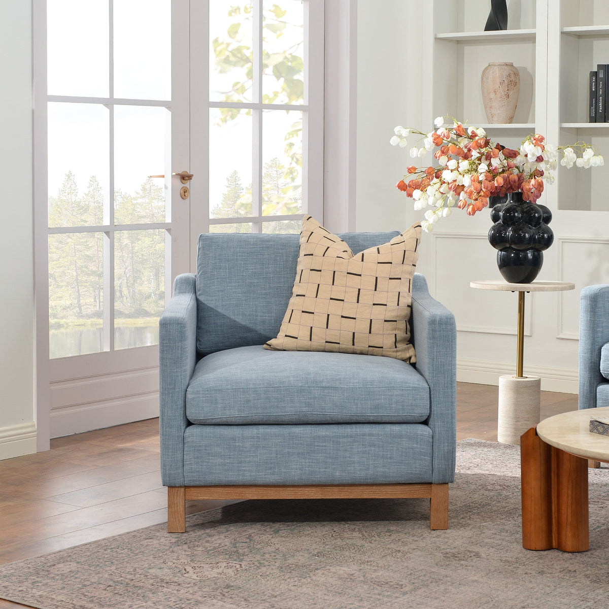 Albert Premium Linen Armchair