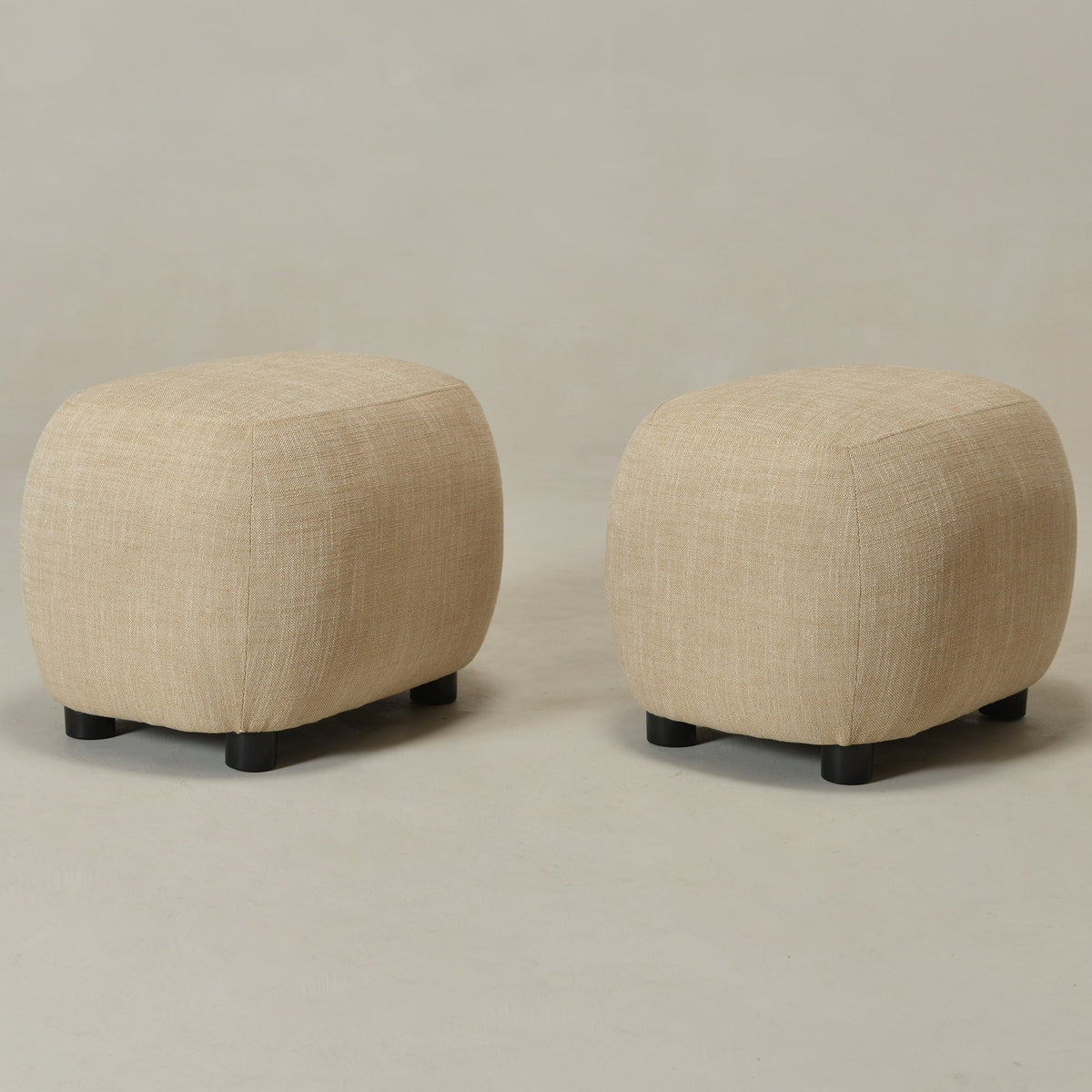 Elmer Linen Ottoman