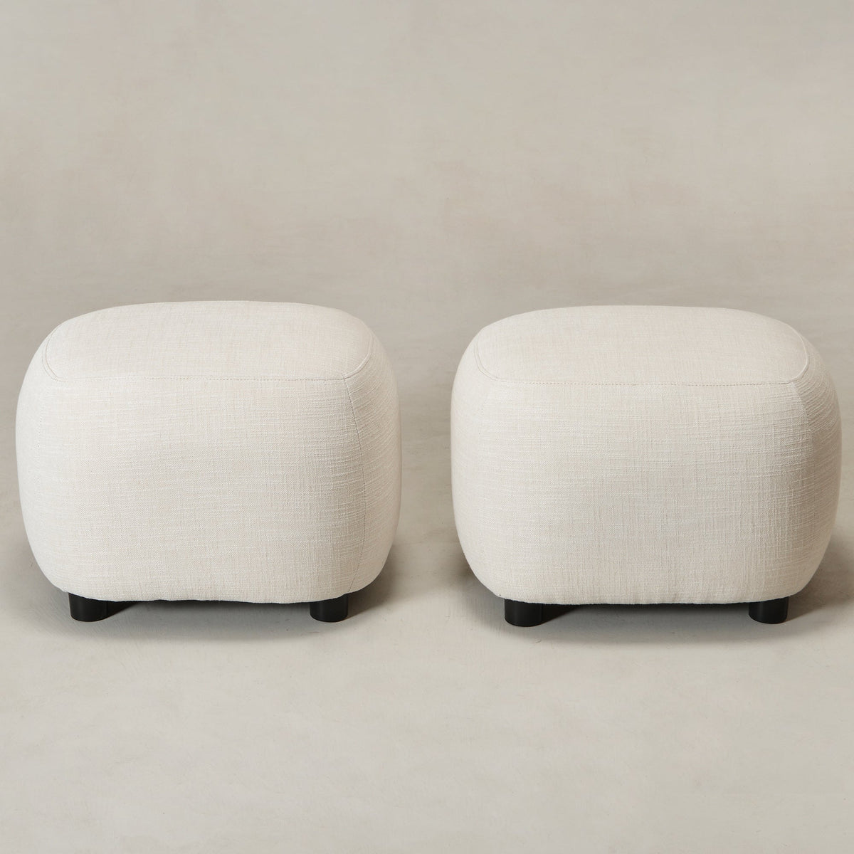 Elmer Linen Ottoman