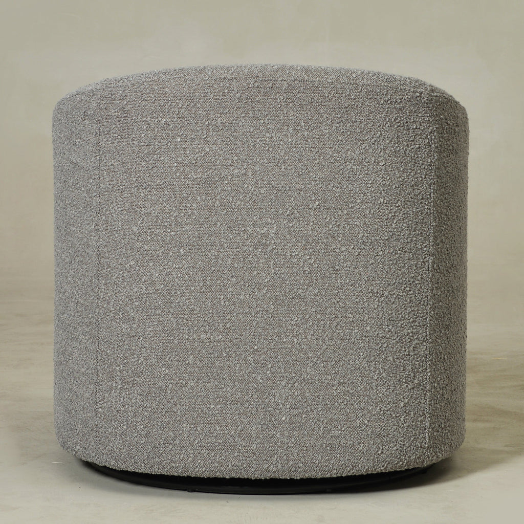Susie Premium Bouclé Swivel Barrel Chair