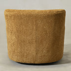 Vestie Chenille Swivel Barrel Chair
