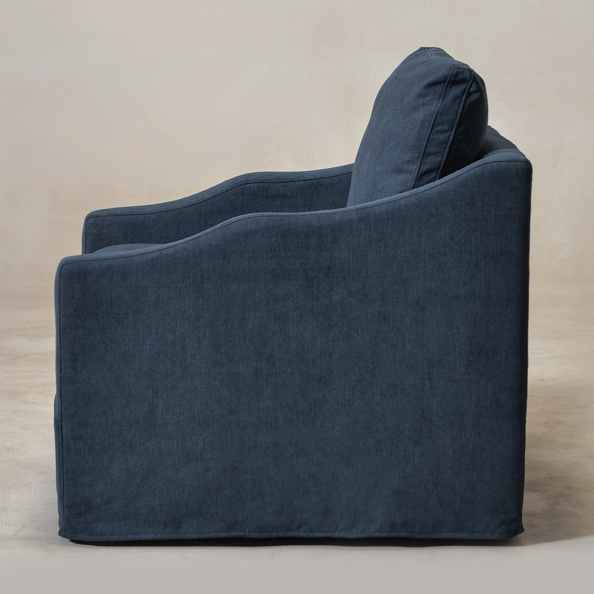 Charles Slipcover Swivel Barrel Chair