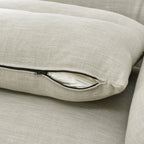 Clara Linen Slipcover Swivel Chair