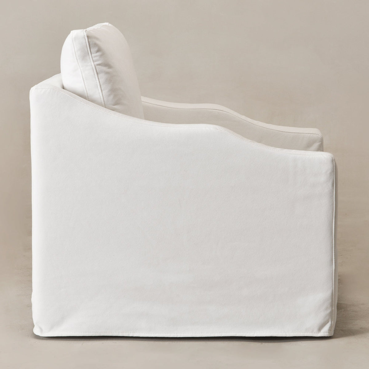 Charles Slipcover Swivel Barrel Chair