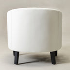 Louis Faux Leather Tufted Club Chair
