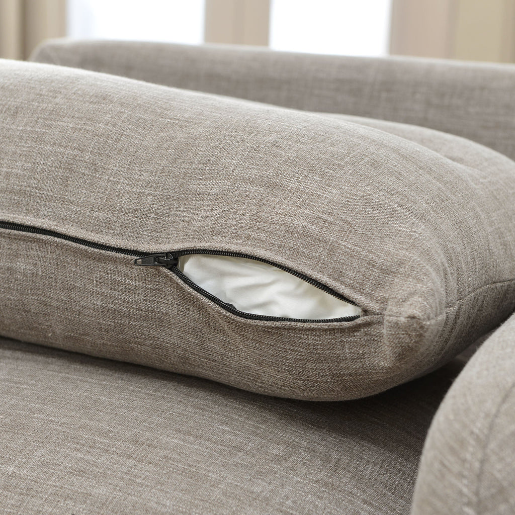 Clara Linen Slipcover Swivel Chair