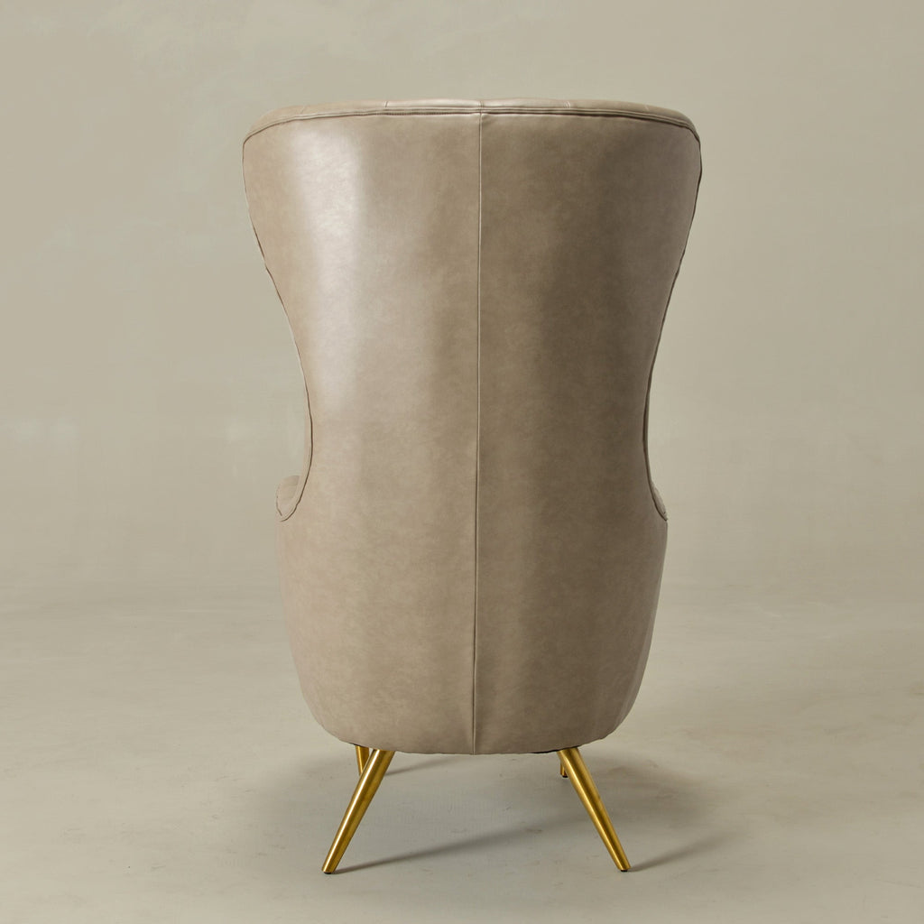 Letitia Faux Leather Wingback Chair