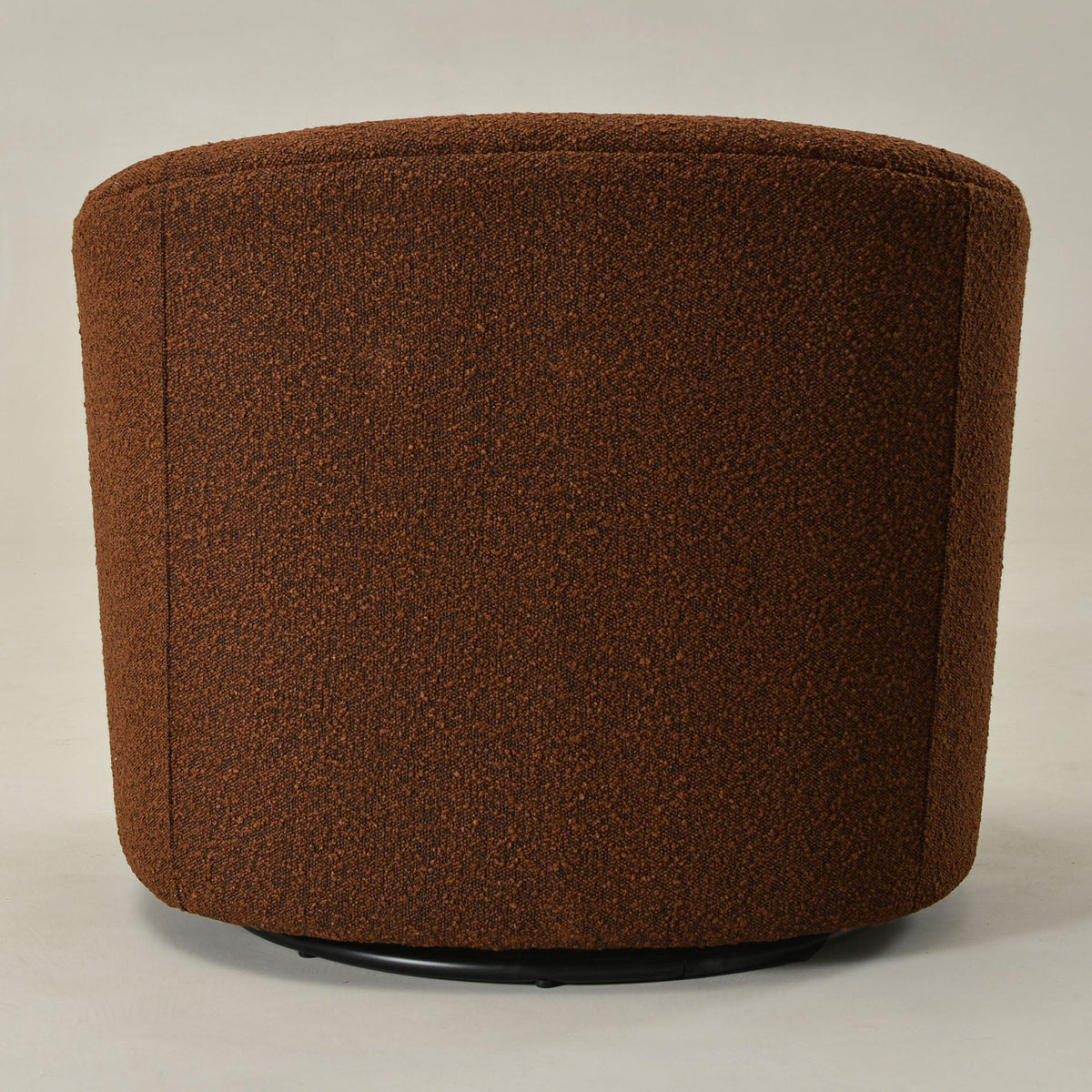 Everitte Bouclé Swivel Barrel Chair