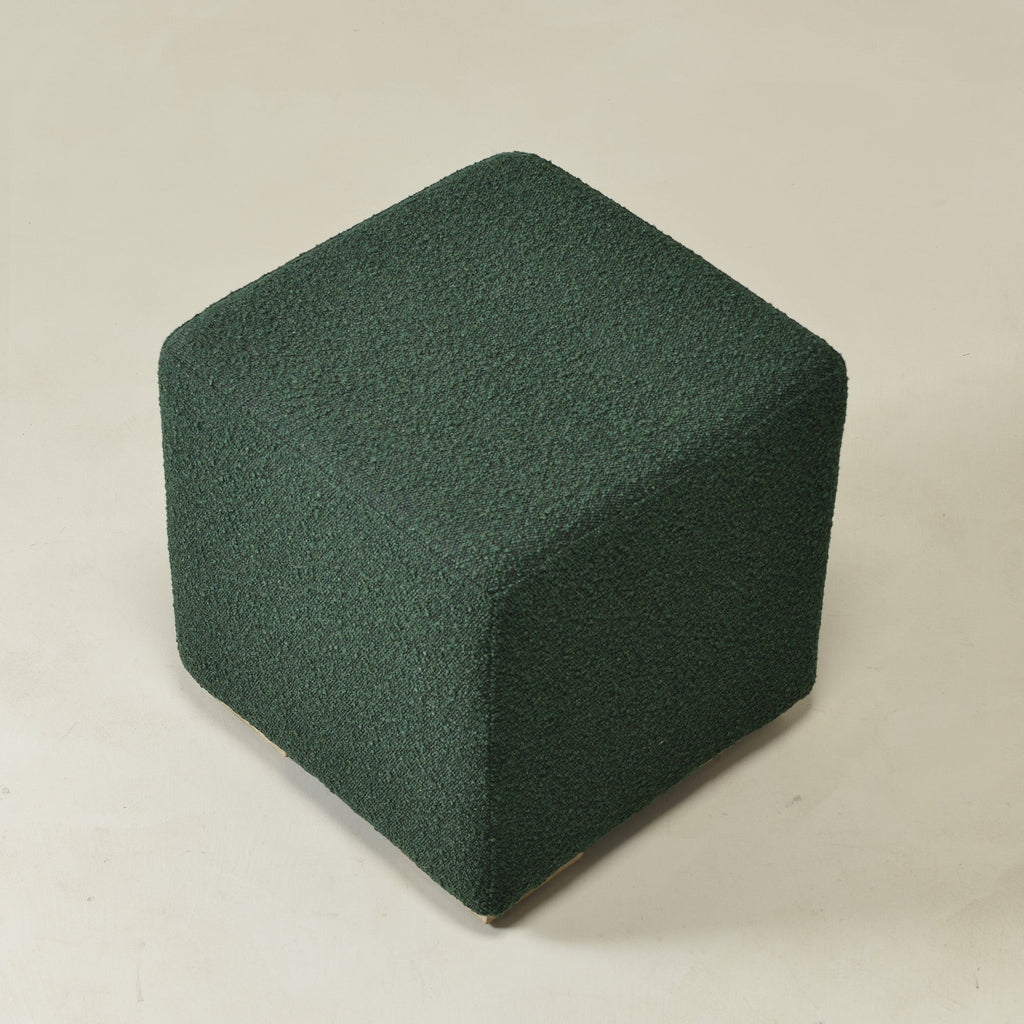 Ida Bouclé Square Ottoman