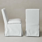 Diane Slipcover Performance Dining Chair with Casters