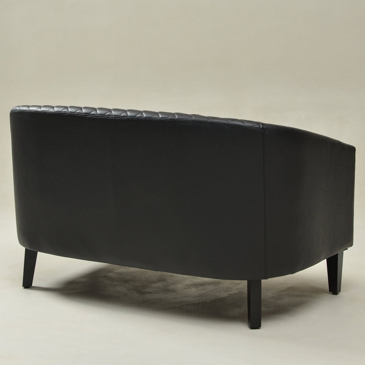Logan Faux Leather Tufted Loveseat