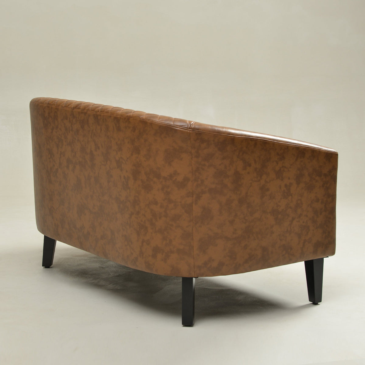 Logan Faux Leather Tufted Loveseat