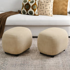 Elmer Linen Ottoman