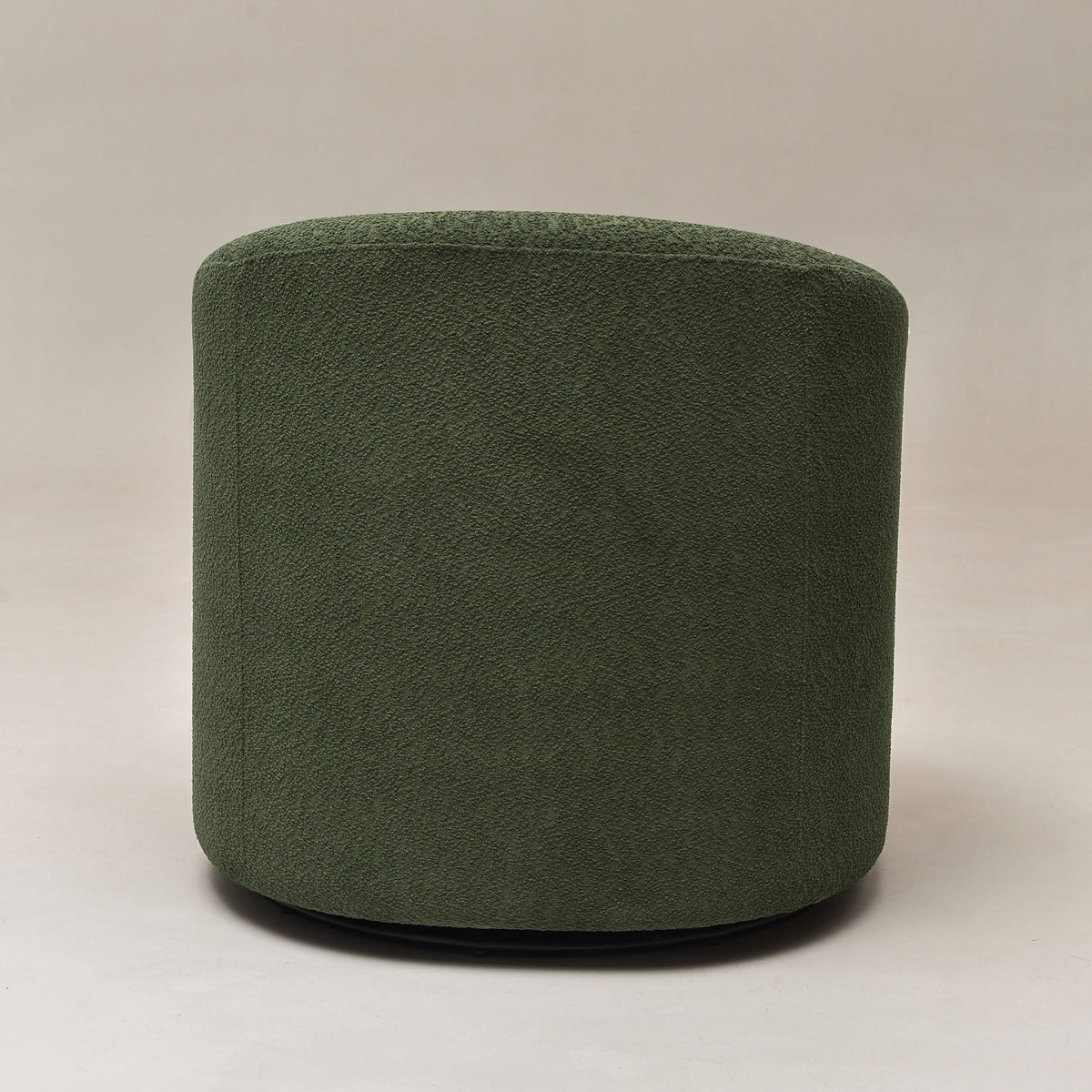Susie Bouclé Swivel Barrel Chair