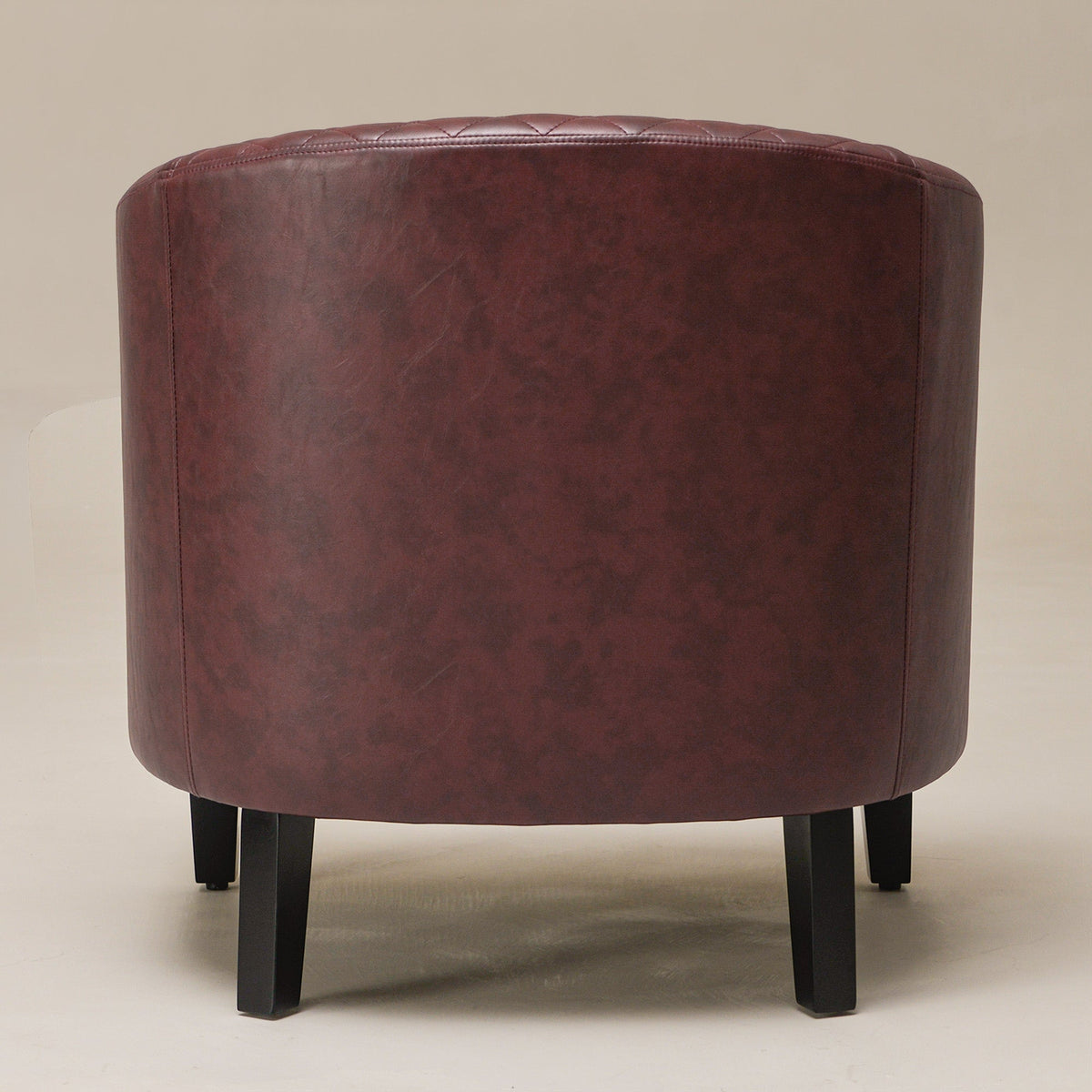 Logan Faux Leather Tufted Club Chair