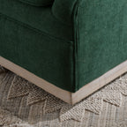 Minerva Linen Swivel Barrel Chair