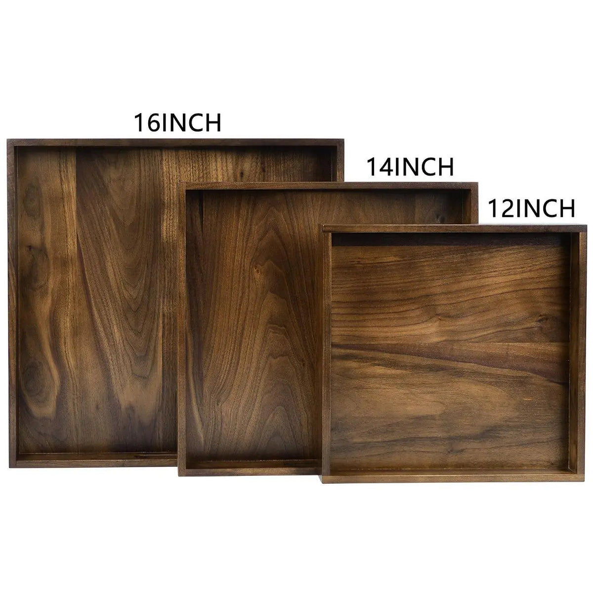 Teratect Square Black Walnut Serving Tray