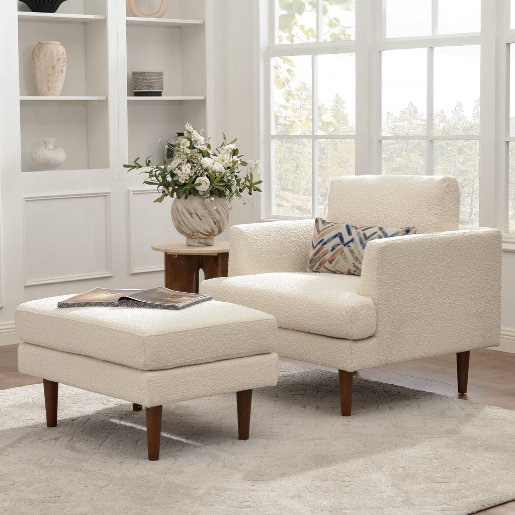 Samuel Tapered Bouclé ArmChair