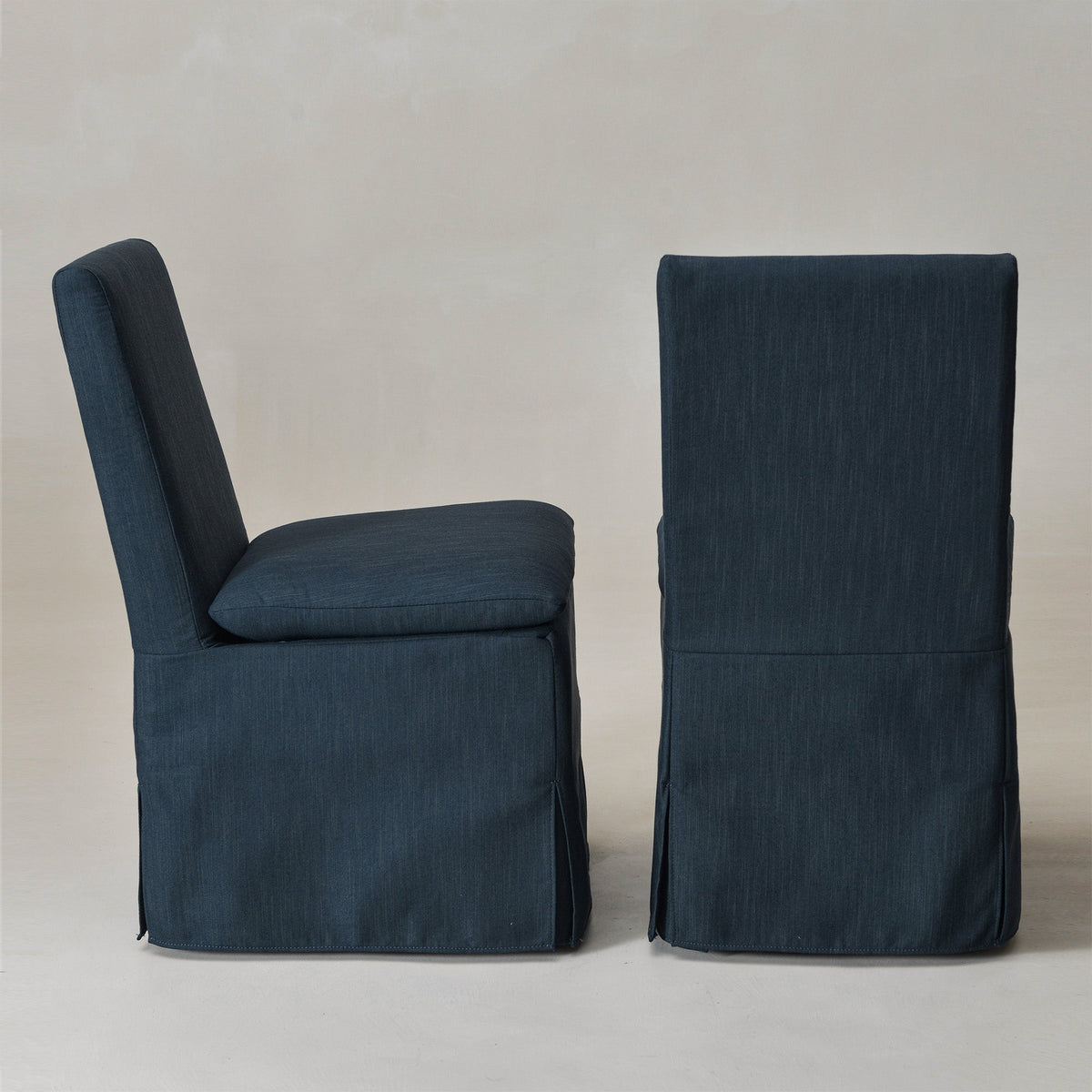 Diane Slipcover Performance Dining Chair with Casters