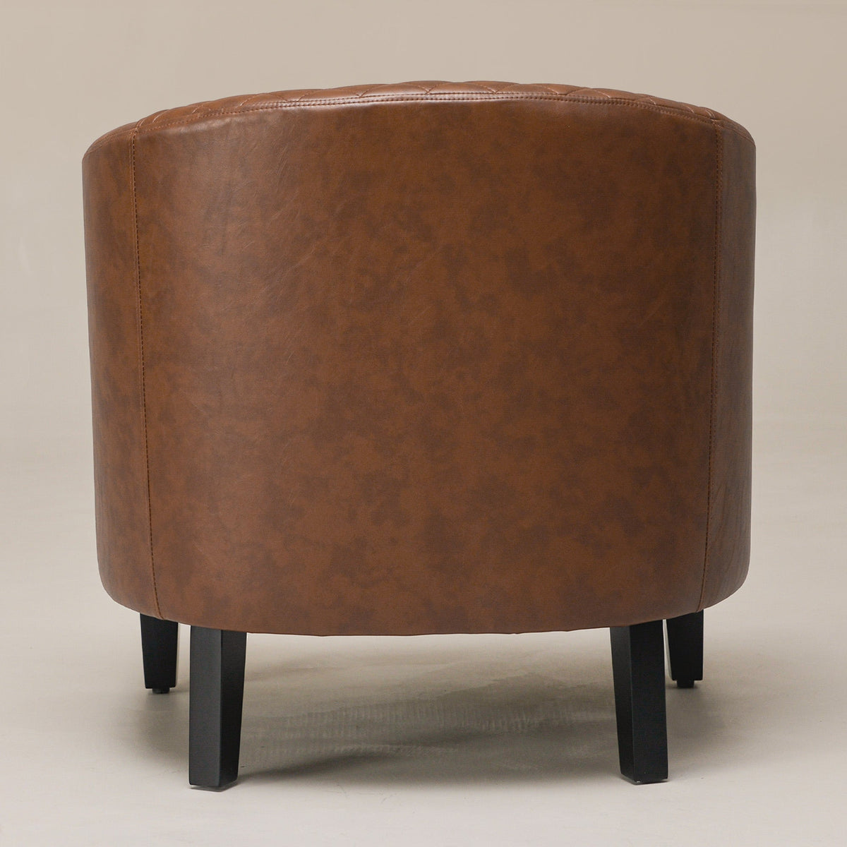 Logan Faux Leather Tufted Club Chair
