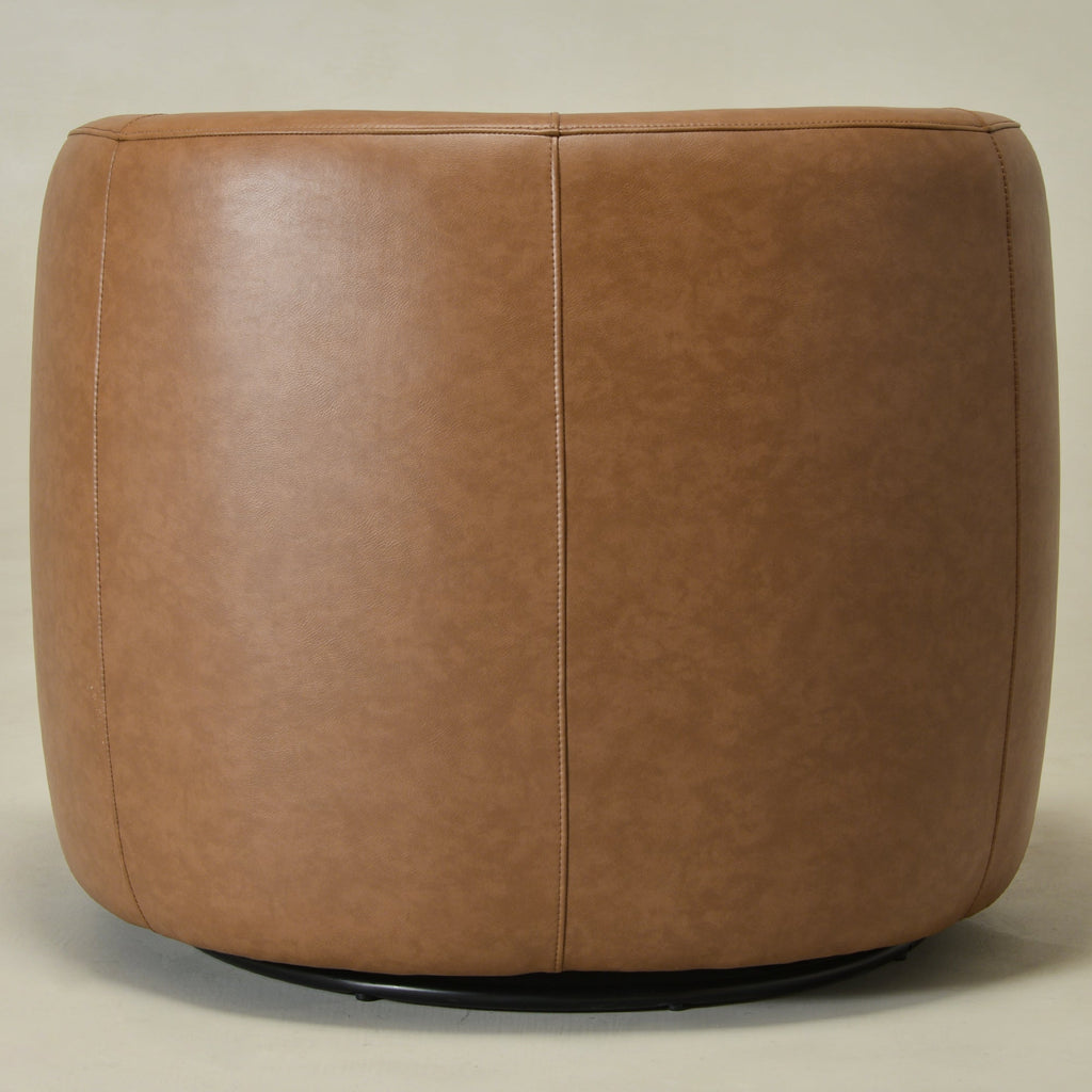 Ashlie Faux Leather Swivel Chair