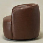 Ashlie Faux Leather Swivel Chair