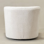 Vestie Chenille Swivel Barrel Chair