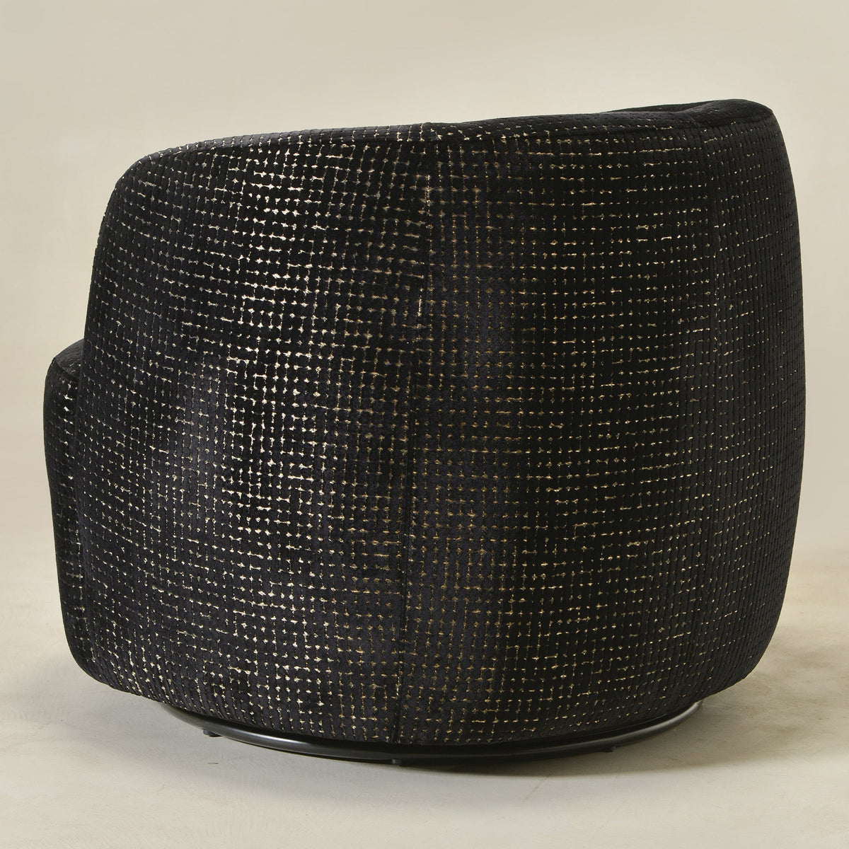 Teratect Exclusive | Ashlie Sculpted Jacquard Swivel Barrel Chair