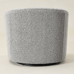 Everitte Bouclé Swivel Barrel Chair