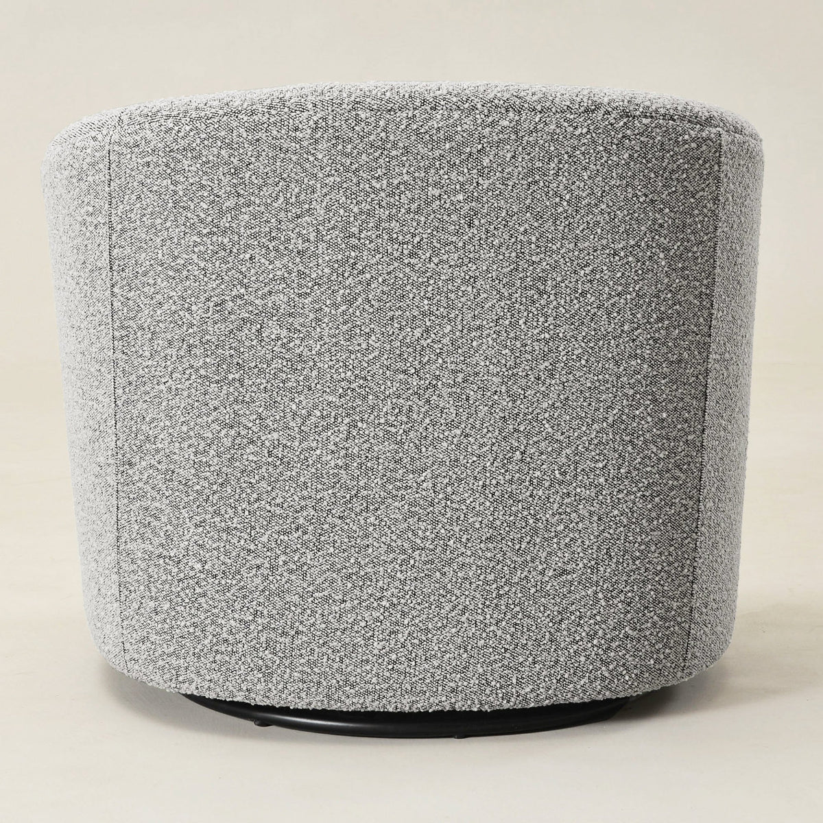 Everitte Bouclé Swivel Barrel Chair
