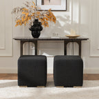 Ida Bouclé Square Ottoman