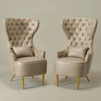 Letitia Faux Leather Wingback Chair