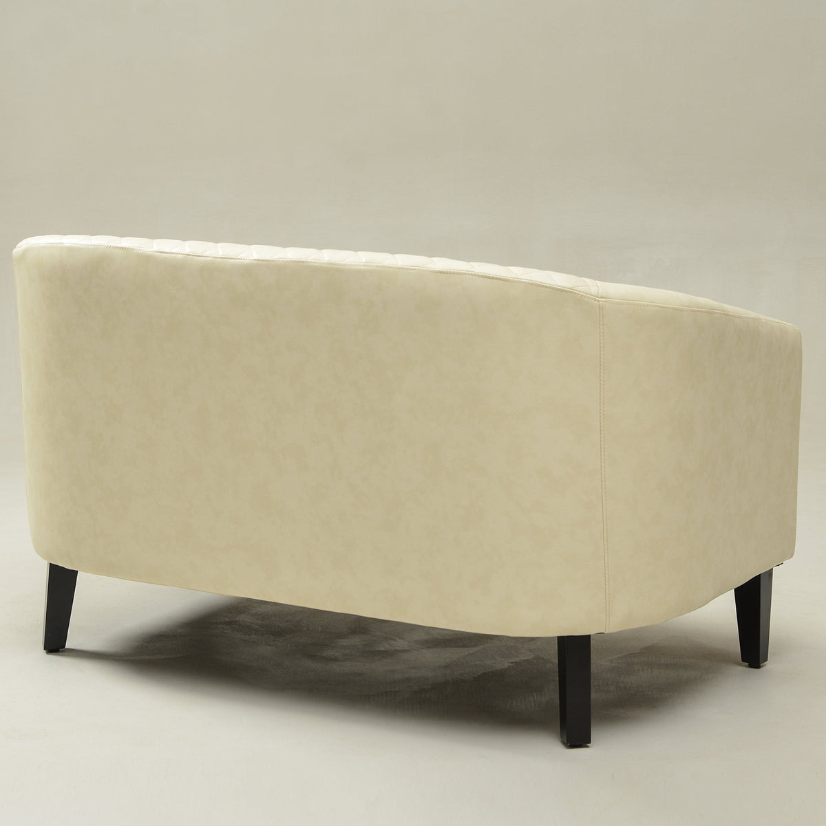 Logan Faux Leather Tufted Loveseat