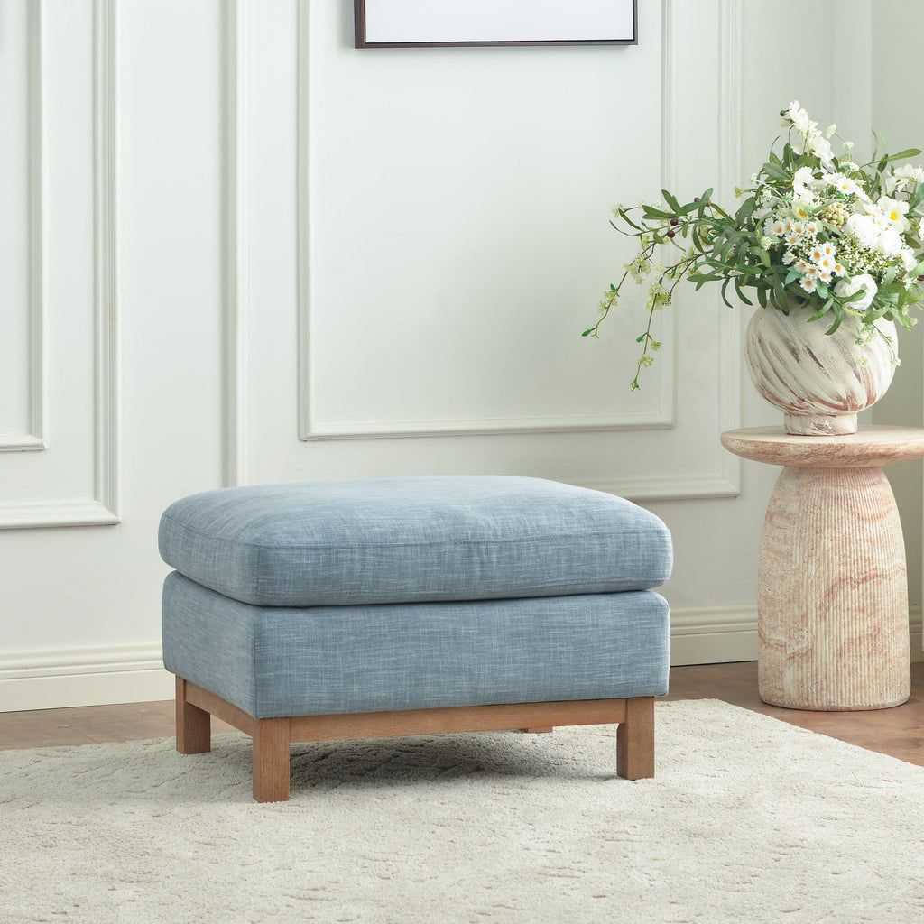 Albert Premium Linen Ottoman