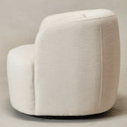 Ashlie Linen Swivel Barrel Chair