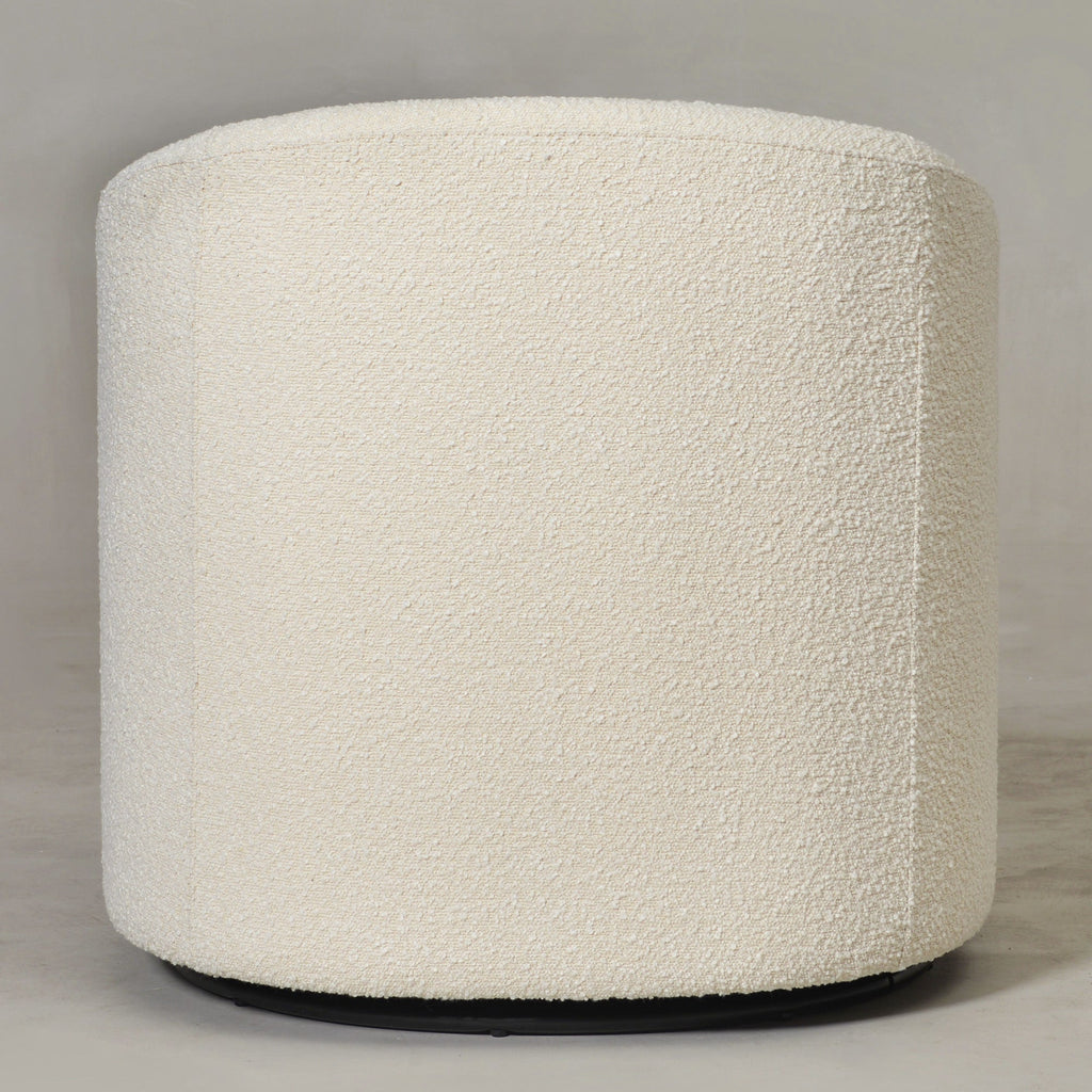 Susie Premium Bouclé Swivel Barrel Chair