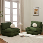 Montyne Bouclé Armless Chair