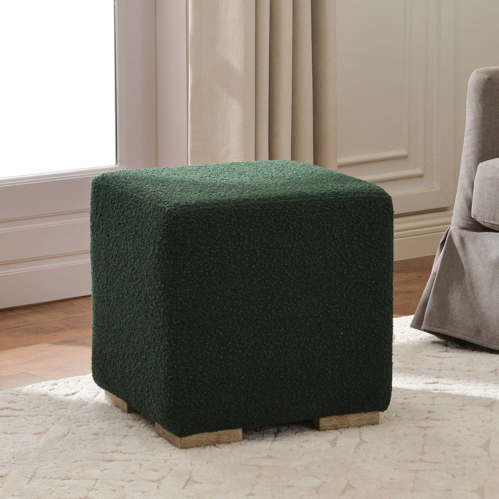 Ida Bouclé Square Ottoman
