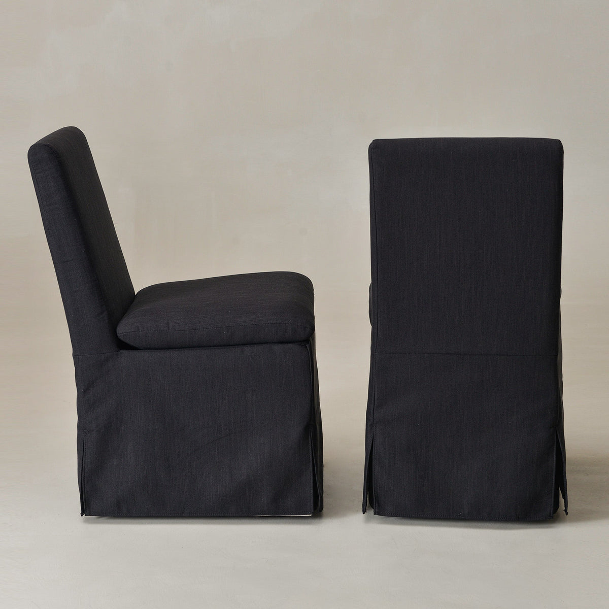 Diane Slipcover Performance Dining Chair with Casters