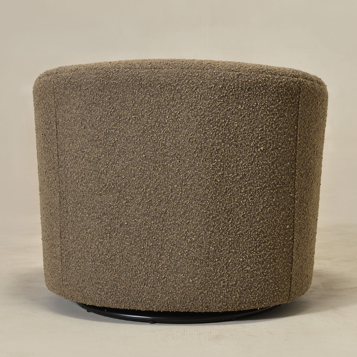 Everitte Bouclé Swivel Barrel Chair