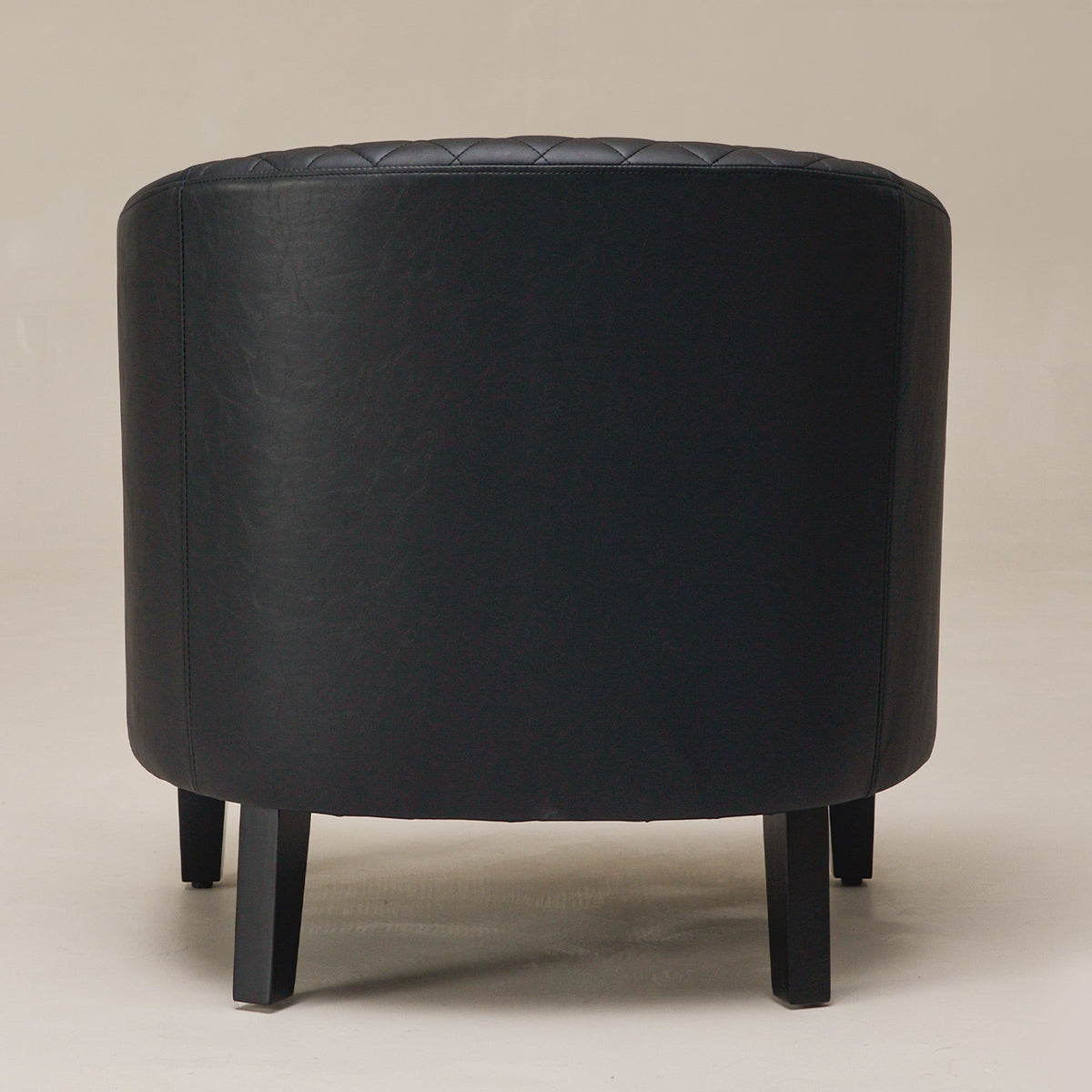 Logan Faux Leather Tufted Club Chair