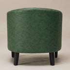 Logan Faux Leather Tufted Club Chair