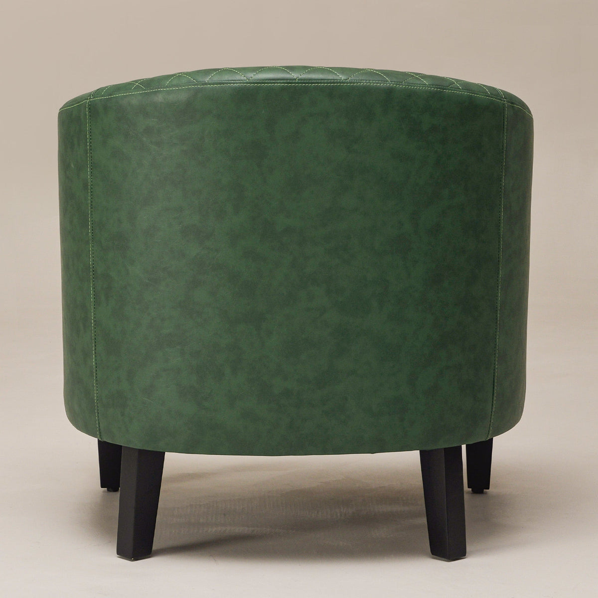 Logan Faux Leather Tufted Club Chair