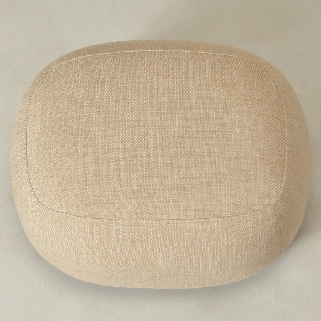 Elmer Linen Ottoman