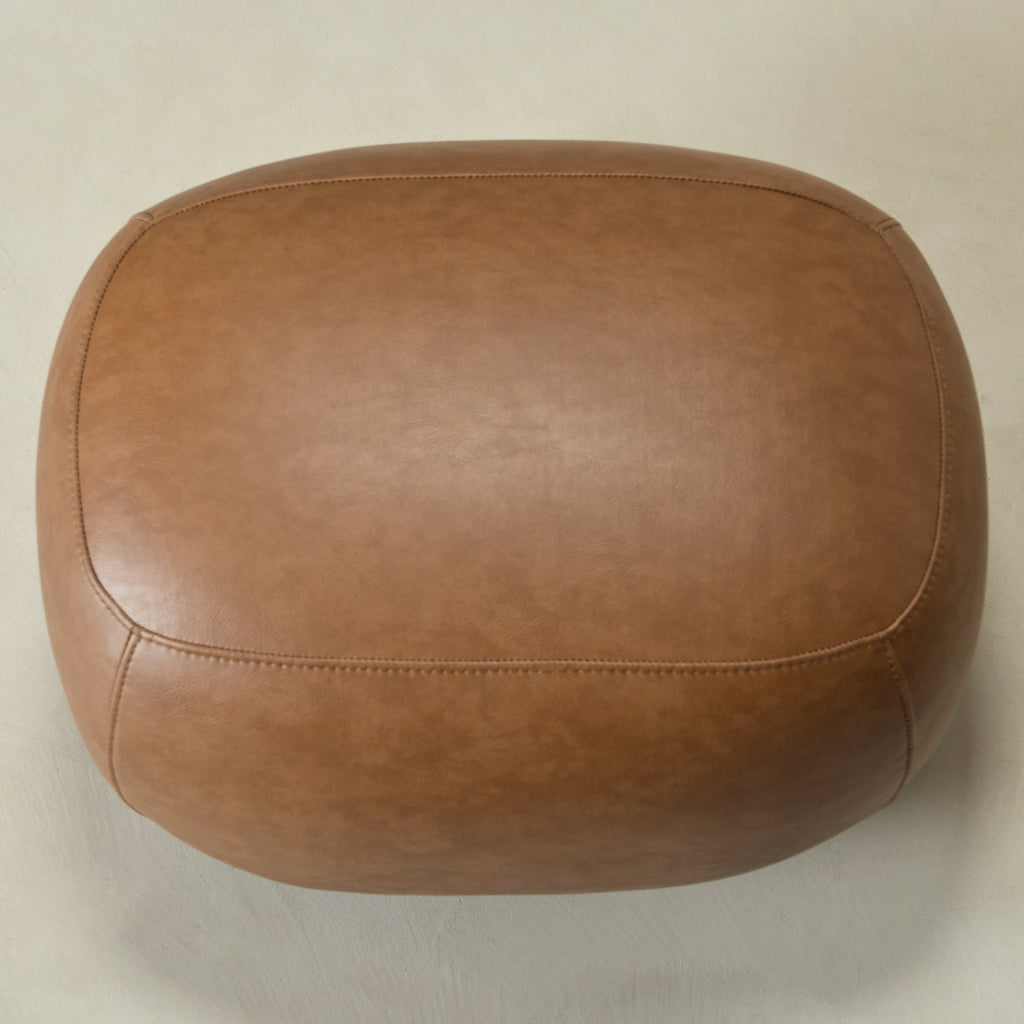 Elmer Faux Leather Ottoman