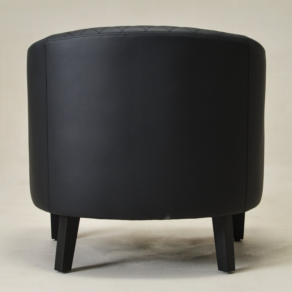Louis Faux Leather Tufted Club Chair