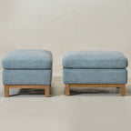 Albert Premium Linen Ottoman